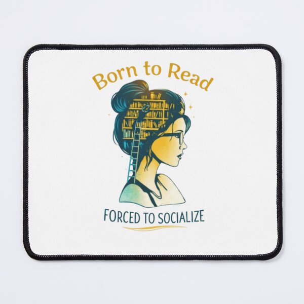 Item preview, Born to Read Forced to Socialize Design – Introvert Book Lover Aesthetic designed and sold by Line-Mood1⭐️⭐️⭐️⭐️⭐️.
