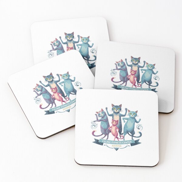 Item preview, Feline Fitness Center Hawaii Anthropomorphic Cats Workout designed and sold by chattsuede.