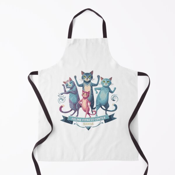 Item preview, Feline Fitness Center Hawaii Anthropomorphic Cats Workout designed and sold by chattsuede.