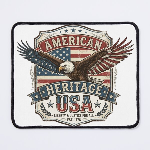 Item preview, American Heritage Eagle USA - Vintage Patriotic Liberty Shield Graphic designed and sold by Wear Sculpt.