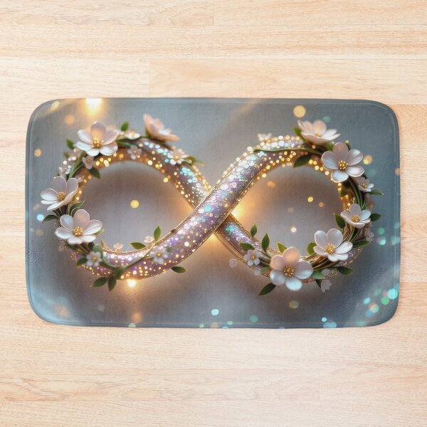 Item preview, INFINITY SIGN WITH CHERRY BLOSSOMS designed and sold by debbiedwarika.
