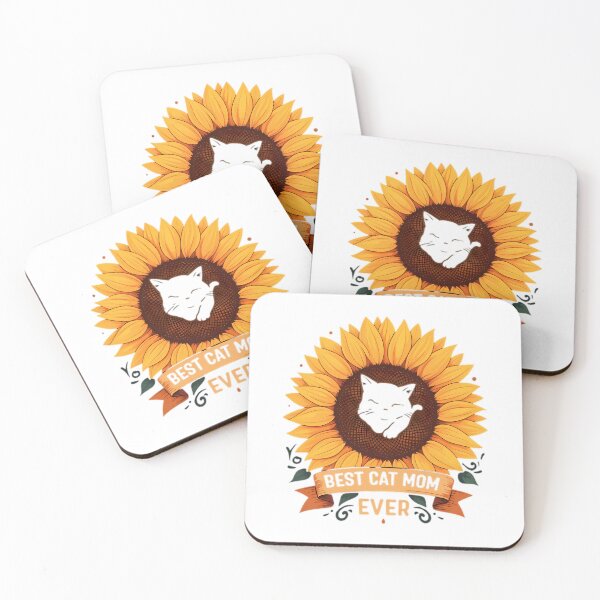Item preview, Best Cat Mom Ever Sunflower Feline Delight designed and sold by chattsuede.