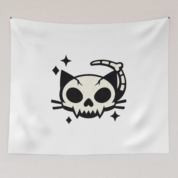 Item preview, Cat Skull – Minimal Bold designed and sold by LuveraxArt.