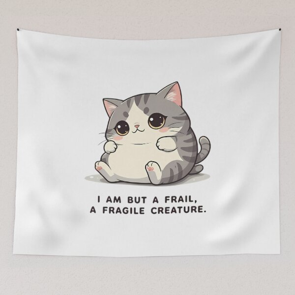 Item preview, Adorable Chonky Cat Fragile Creature Humor designed and sold by chattsuede.