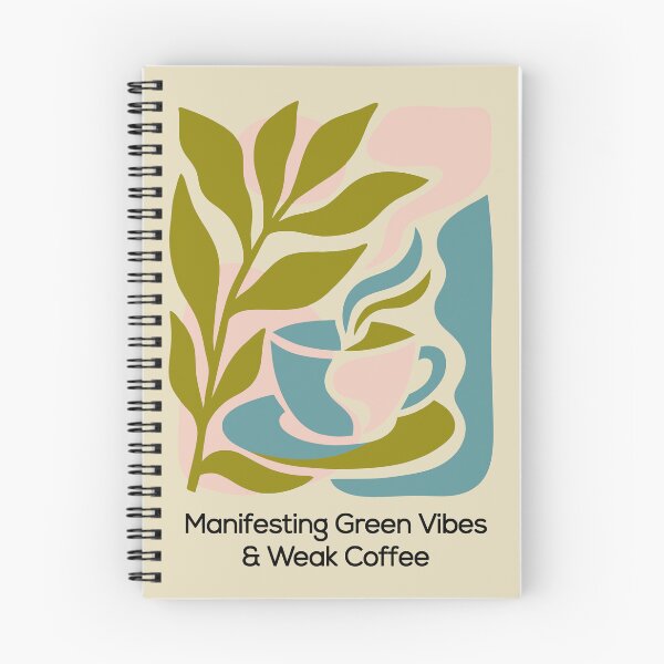 Item preview, Manifesting Green Vibes And Weak Coffee Retro designed and sold by GrafTeesLab.