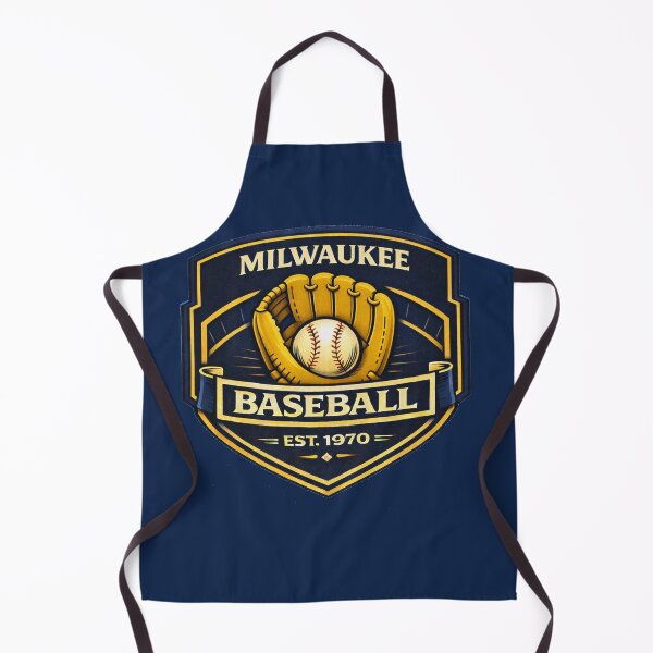Item preview, Milwaukee Baseball Vintage Badge Shirt Navy Gold Retro Brew City Design designed and sold by GhostDawgs.