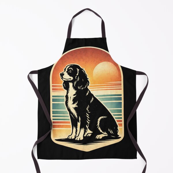 Item preview, Retro Spaniel Sunset Linocut Style Dog Illustration Vintage Cocker Spaniel Art designed and sold by ZEBBEDE - Minimal Streetwear .