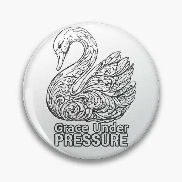 Item preview, Grace Under Pressure Swan Elegant Graphic  designed and sold by TeesOnRosebud.