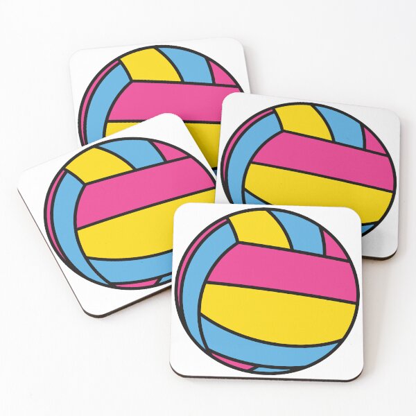 Item preview, Volleyball Pride - Pansexual designed and sold by Three Caws Creative.