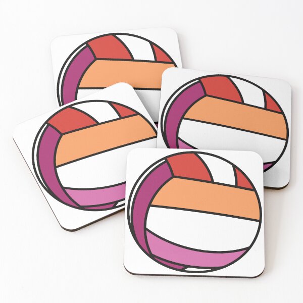 Item preview, Volleyball Pride - Lesbian designed and sold by Three Caws Creative.