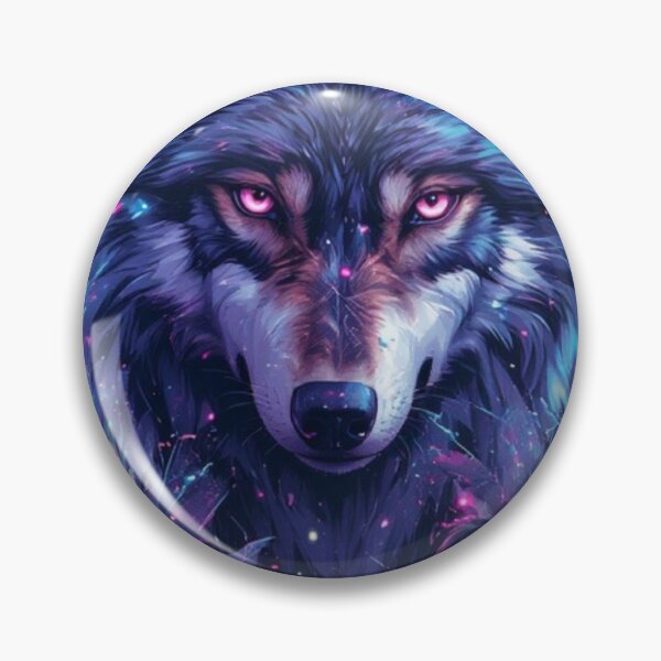 Item preview, Cybernetic Wolf Spirit Digital Nature Glitch Art Aesthetic designed and sold by NEO BIOPHILIA.