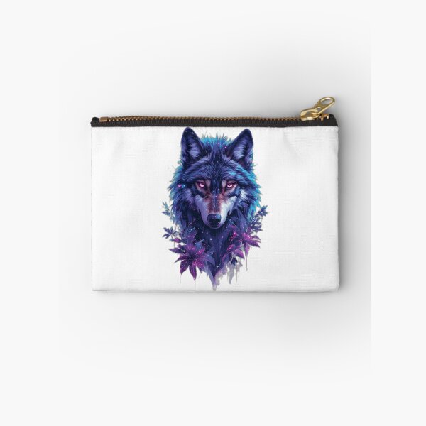 Item preview, Cybernetic Wolf Spirit Digital Nature Glitch Art Aesthetic designed and sold by NEO BIOPHILIA.