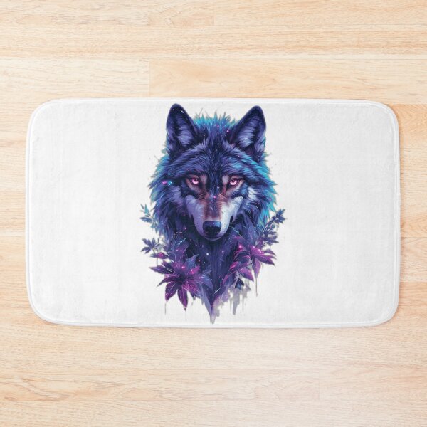 Item preview, Cybernetic Wolf Spirit Digital Nature Glitch Art Aesthetic designed and sold by NEO BIOPHILIA.