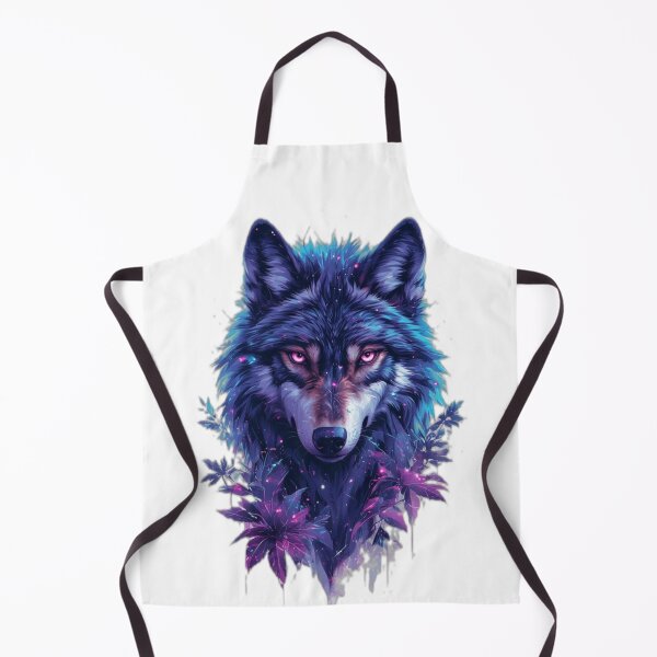 Item preview, Cybernetic Wolf Spirit Digital Nature Glitch Art Aesthetic designed and sold by NEO BIOPHILIA.