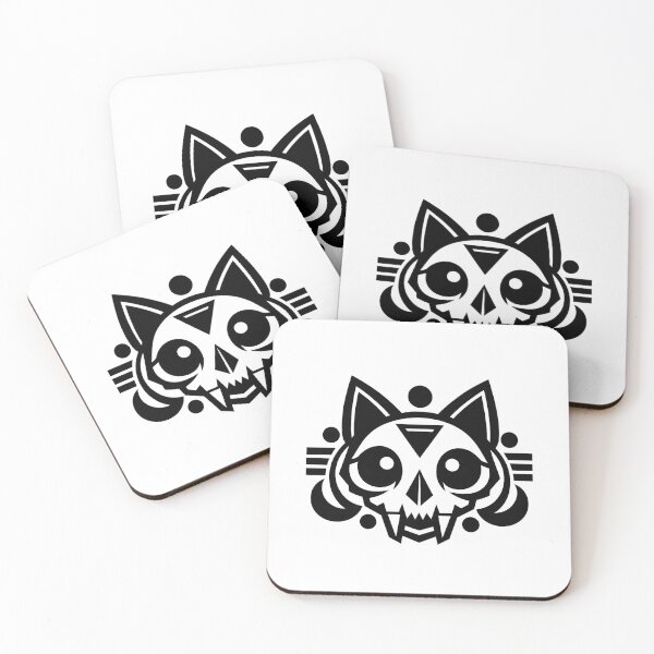 Item preview, Cat Skull – Geometric Lines designed and sold by LuveraxArt.