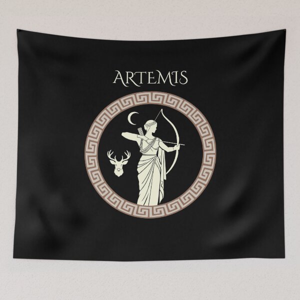 Item preview, Artemis Greek Goddess of the Hunt Mythology Design designed and sold by Fradikal.