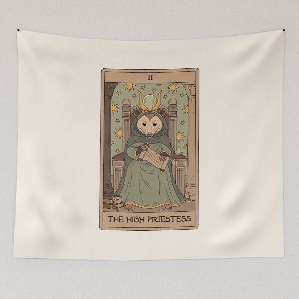 Item preview, The High Priestess - Possum Tarot designed and sold by Thiago Corrêa.
