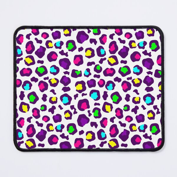 Item preview, white rainbow leopard animal print purple designed and sold by Gossip Rag.