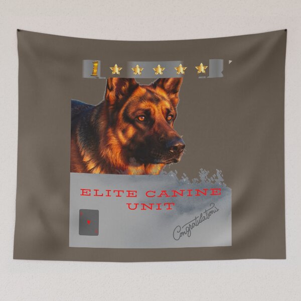 Item preview, Elite Canine Unit German Shepherd – Tactical Dog Military Style Design designed and sold by InkWaveX.