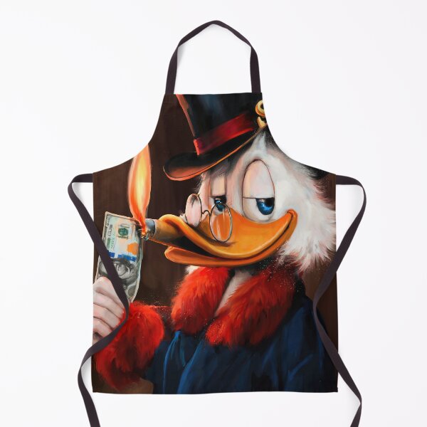 Item preview, Duck Billionaire Burns Cash — Luxury Boss Painting designed and sold by boSHO STUDIO.