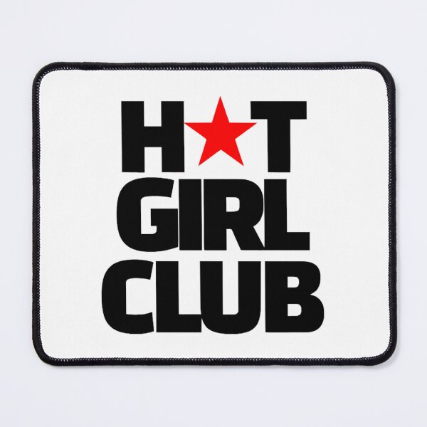 Item preview, Hot Girl Club Bold Typography Red Star Punk Graphic designed and sold by destelloacido.