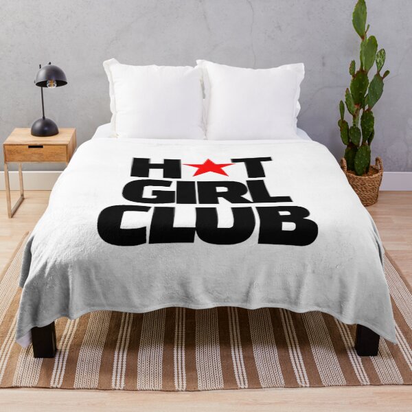 Item preview, Hot Girl Club Bold Typography Red Star Punk Graphic designed and sold by destelloacido.