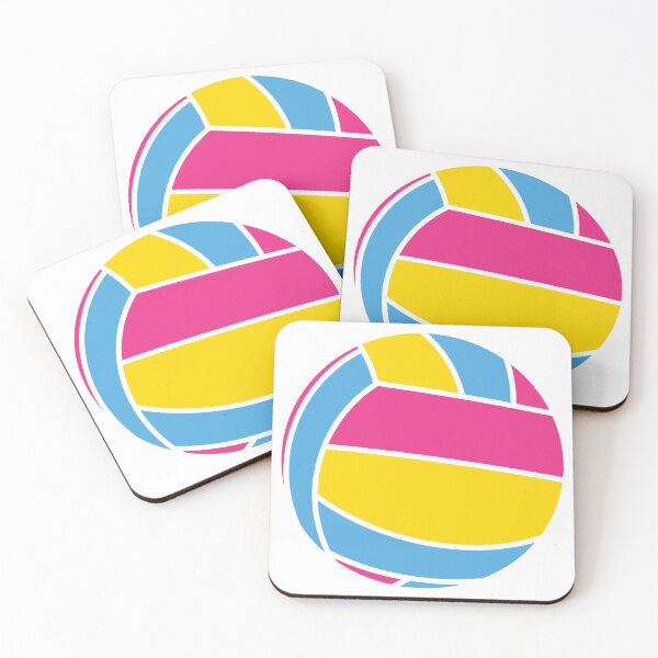 Item preview, Volleyball Pride - Pansexual (White Edges) designed and sold by Three Caws Creative.