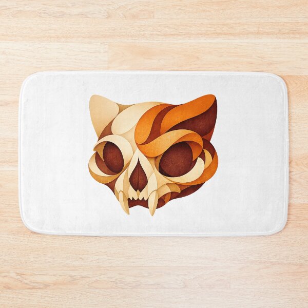 Item preview, Cat Skull – Warm Abstract designed and sold by LuveraxArt.
