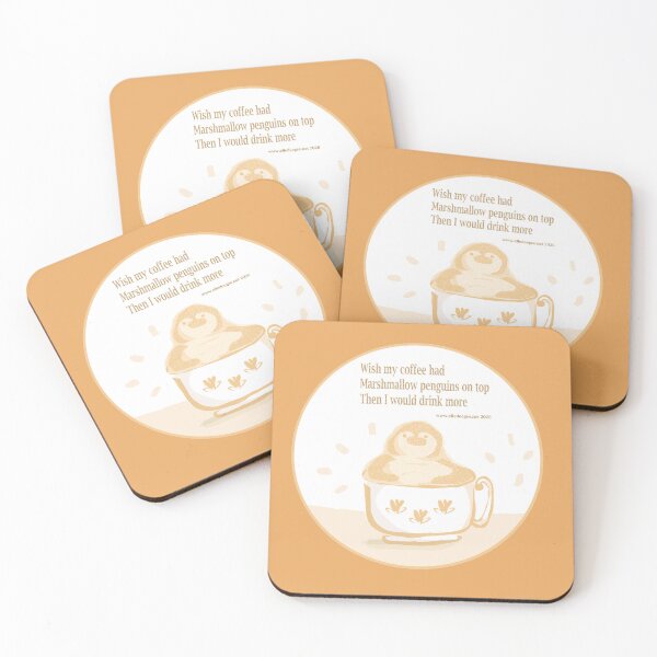 Item preview, Haiku Coffee Penguin designed and sold by elledeegee.