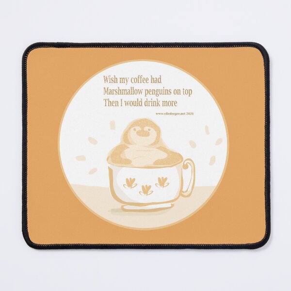 Item preview, Haiku Coffee Penguin designed and sold by elledeegee.