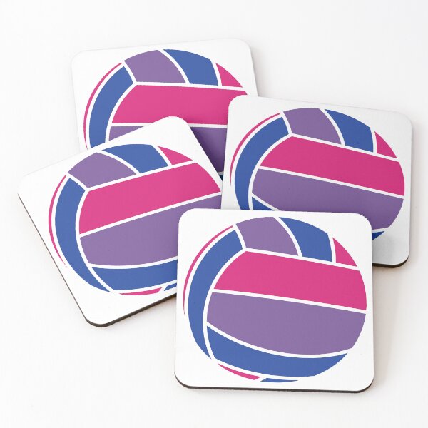 Item preview, Volleyball Pride - Bisexual (White Edges) designed and sold by Three Caws Creative.