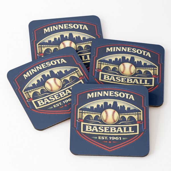 Item preview, Minnesota Baseball Vintage Badge Shirt Twin Cities Skyline Retro Design designed and sold by GhostDawgs.