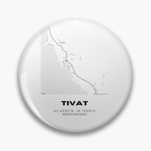 Item preview, Tivat Montenegro Minimalist Map Poster | Coastal City Street Map Art designed and sold by RM-Journey.