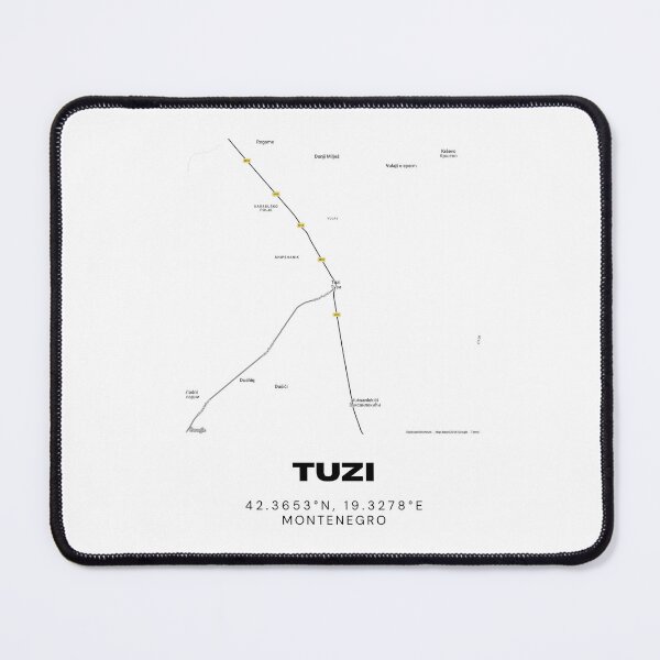 Item preview, Tuzi Montenegro Minimalist Map Poster | Modern City Layout Art designed and sold by RM-Journey.