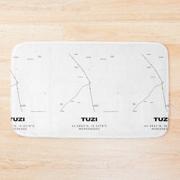 Item preview, Tuzi Montenegro Minimalist Map Poster | Modern City Layout Art designed and sold by RM-Journey.