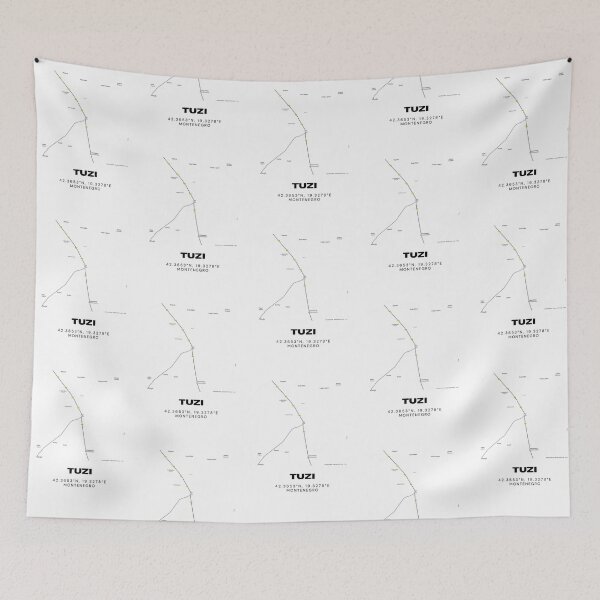 Item preview, Tuzi Montenegro Minimalist Map Poster | Modern City Layout Art designed and sold by RM-Journey.