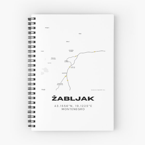 Item preview, Žabljak Montenegro Minimalist Map Poster | Mountain Town Map Art designed and sold by RM-Journey.