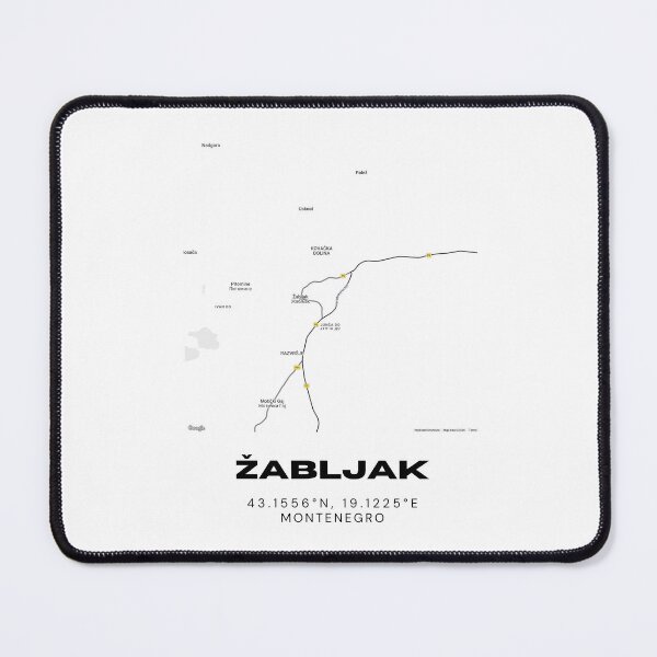 Item preview, Žabljak Montenegro Minimalist Map Poster | Mountain Town Map Art designed and sold by RM-Journey.