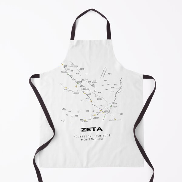 Item preview, Zeta Montenegro Minimalist Map Print | Contemporary Regional Map Art designed and sold by RM-Journey.