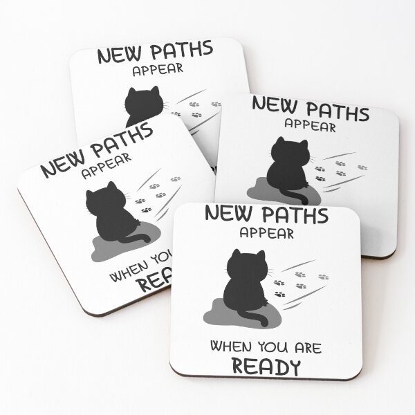 Item preview, New Paths Appear When You Are Ready Cat designed and sold by fishdesigns.