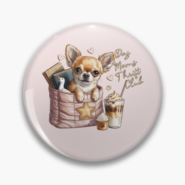 Item preview, Dog Moms Thrift Club Chihuahua Cute Chihuahua Coffee Iced Latte Thrifting Book Lover Dog Mom Gift designed and sold by tamdevo1.