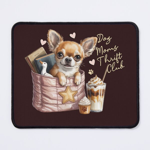 Item preview, Dog Moms Thrift Club Chihuahua Cute Chihuahua Coffee Iced Latte Thrifting Book Lover Dog Mom Gift designed and sold by tamdevo1.