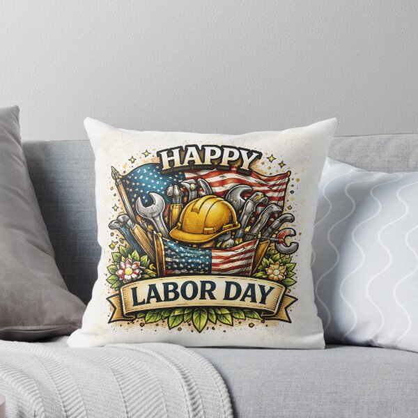 Item preview, Happy Labor Day Tools and American Flag – Workers Appreciation Design designed and sold by Bure-NS.