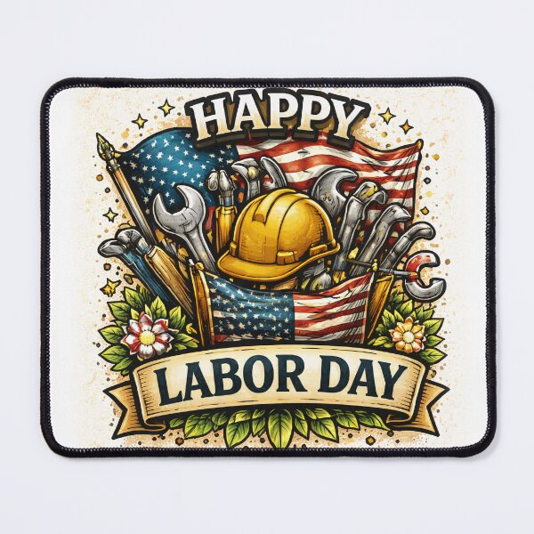 Item preview, Happy Labor Day Tools and American Flag – Workers Appreciation Design designed and sold by Bure-NS.
