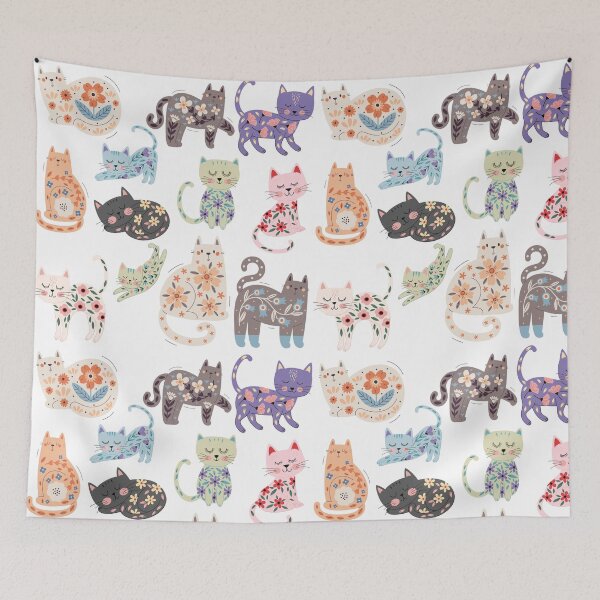 Item preview, Floral Kitties designed and sold by CowboyRaija.