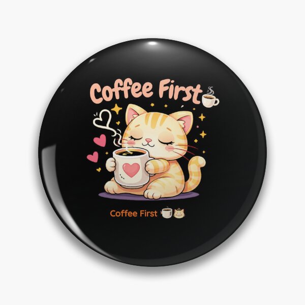 Item preview, Sippin’ Coffee in Cozy Silence ☕?✨ designed and sold by Kawaii Cosmos Cats.