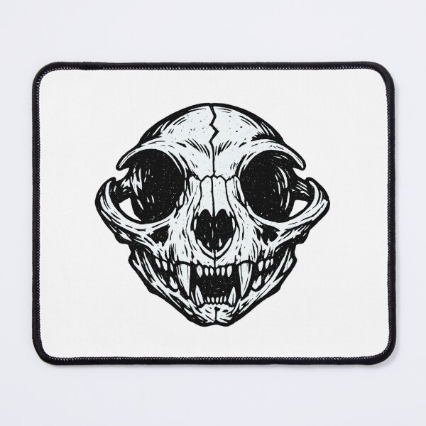 Item preview, Cat Skull – Dark Engraved designed and sold by LuveraxArt.