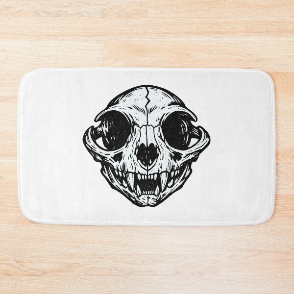 Item preview, Cat Skull – Dark Engraved designed and sold by LuveraxArt.