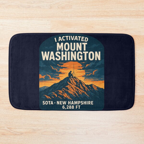 Item preview, Dramatic "I Activated Mount Washington" SOTA Sunrise Summit designed and sold by Ham Radio Launchpad.