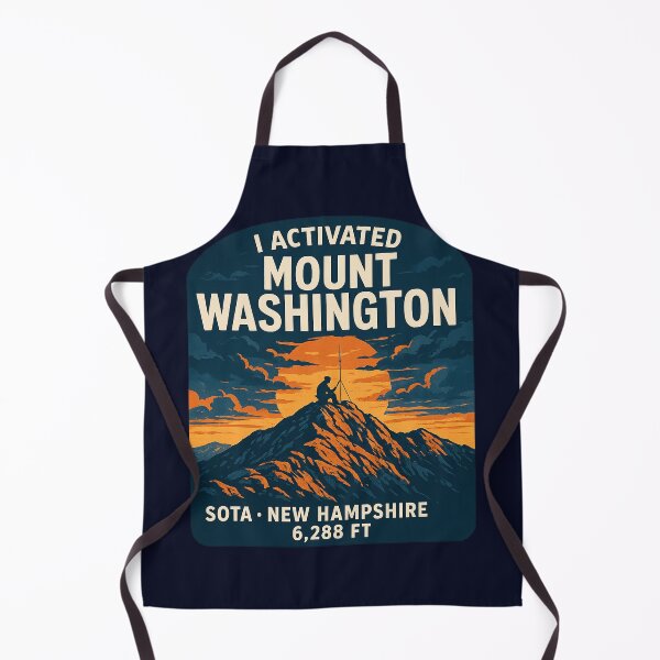 Item preview, Dramatic "I Activated Mount Washington" SOTA Sunrise Summit designed and sold by Ham Radio Launchpad.